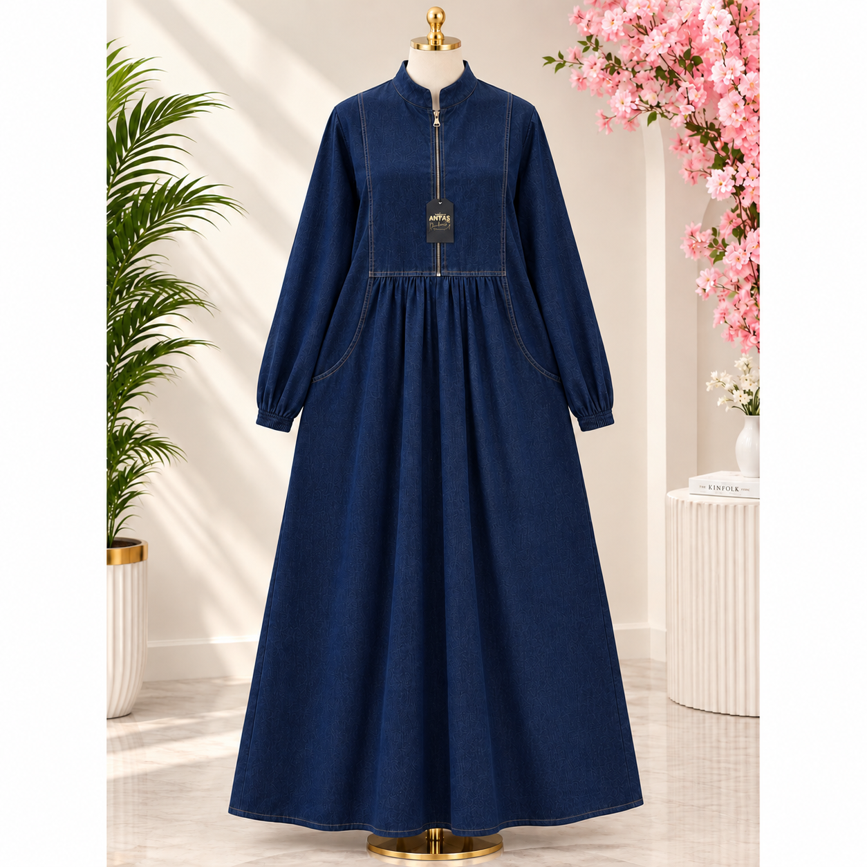 DENIM ABAYA